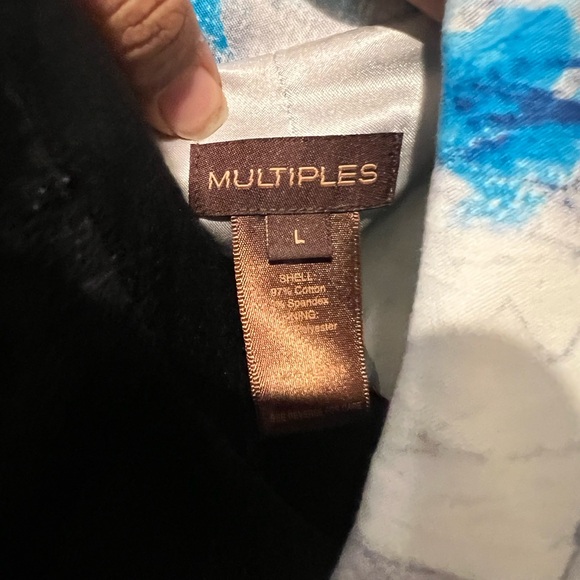 Multiples Cotton Blend Button Front‎ Jacket - Picture 3 of 4